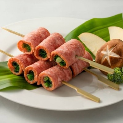 青蔥培根捲串