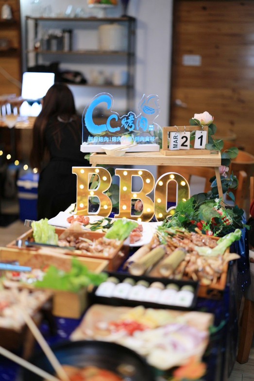 苗栗到府烤肉推薦-民宿包場精緻海陸BBQ餐點-Cc烤肉